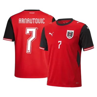 ARNAUTOVIC#7 Austria Home Soccer Jersey World Cup 2026 Red - bestfootballkits