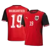 BAUMGARTNER#19 Austria Home Soccer Jersey World Cup 2026 Red - bestfootballkits