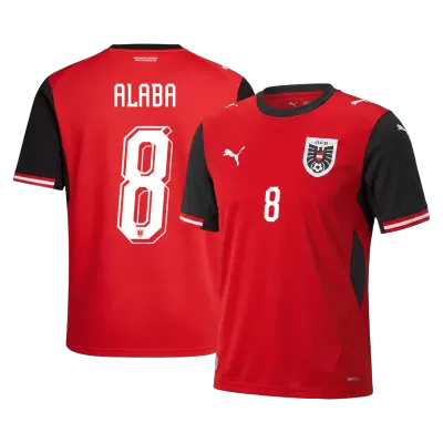 ALABA#8 Austria Home Soccer Jersey World Cup 2026 Red - bestfootballkits