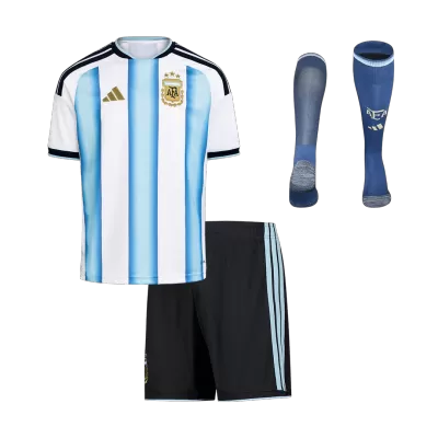 Argentina Home World Cup Kids Jerseys Full Kit 2025/26 - bestfootballkits