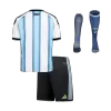 Argentina Home World Cup Kids Jerseys Full Kit 2025/26 - bestfootballkits
