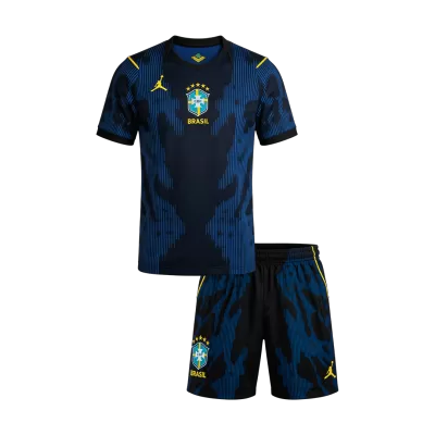 Brazil Away World Cup Kids Jerseys Kit 2026 - bestfootballkits