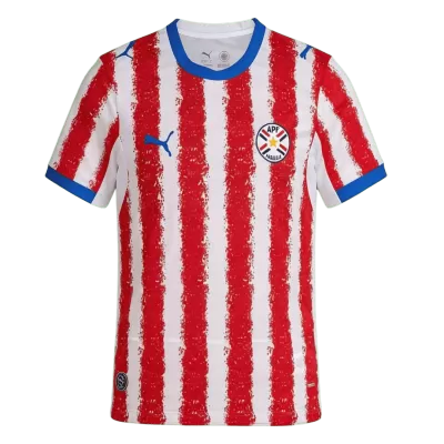 Paraguay Home Soccer Jersey World Cup 2026 Red & White - bestfootballkits