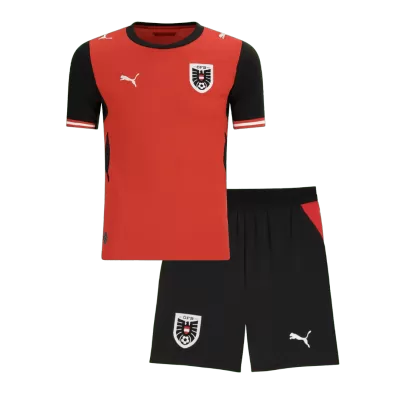 Austria Home World Cup Kids Jerseys Kit 2026 - bestfootballkits