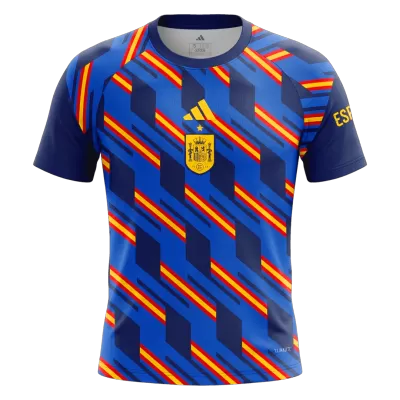 Spain Pre-Match Soccer Jersey World Cup 2026 Navy - bestfootballkits