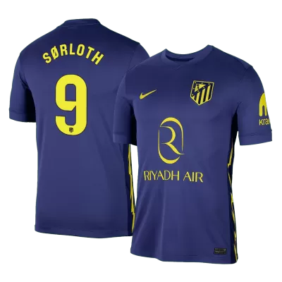 SØRLOTH #9 Atletico Madrid Away Soccer Jersey 2025/26 Navy - bestfootballkits