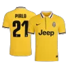 PIRLO #21 Retro Juventus Away Soccer Jersey 2013/14 Yellow - bestfootballkits