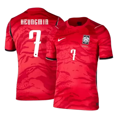 HEUNGMIN #7 South Korea Home Soccer Jersey World Cup 2026 Red - bestfootballkits