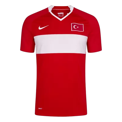 Men Retro Fan Version 2008 Turkey Home Soccer Jersey Short Sleeve Red - bestfootballkits