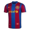 Men Retro Fan Version 07/08 Barcelona Home Soccer Jersey Short Sleeve Blue&Garnet - bestfootballkits