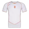 Men Retro Fan Version 2004 Netherlands Away Soccer Jersey Short Sleeve White - bestfootballkits