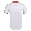 Men Retro Fan Version 2000 Spain Away Soccer Jersey Short Sleeve White - bestfootballkits