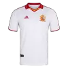 Men Retro Fan Version 2000 Spain Away Soccer Jersey Short Sleeve White - bestfootballkits