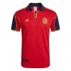 Men Retro Fan Version 2000 Spain Home Soccer Jersey Short Sleeve Red - bestfootballkits