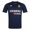 Men Retro Fan Version 03/04 Real Mardid Away Soccer Jersey Navy - bestfootballkits
