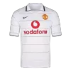 Men Retro Fan Version 04/06 Manchester United Away Soccer Jersey White - bestfootballkits