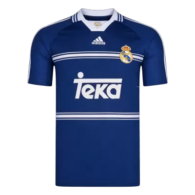 Men Retro Fan Version 98/99 Real Mardid Away Soccer Jersey Navy - bestfootballkits