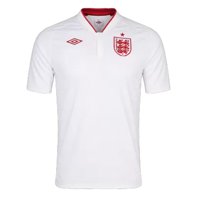 Men Retro Fan Version 2012 England Home Soccer Jersey White - bestfootballkits
