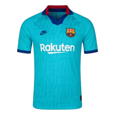 Retro Fan Version 2019/20 Barcelona Third Soccer Jersey Teal - bestfootballkits