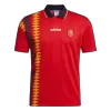 Men Retro Fan Version 1994 Spain Home Soccer Jersey Red - bestfootballkits