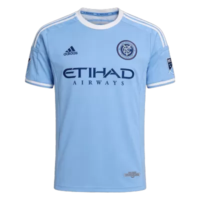 Men Retro Fan Version 2015 New York City Home Soccer Jersey Blue - bestfootballkits