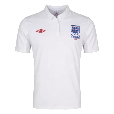 Men Retro Fan Version 2010 England Home Soccer Jersey White - bestfootballkits