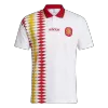 Men Retro Fan Version 1994 Spain Away Soccer Jersey White - bestfootballkits