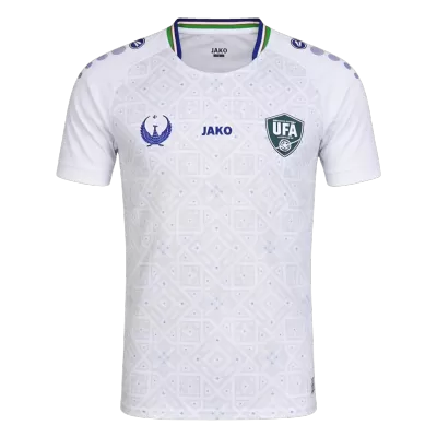 Men Fan Uzbekistan Away Soccer Jersey World Cup 2026 White - bestfootballkits