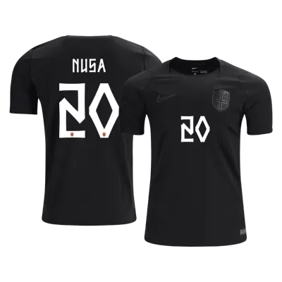 NUSA #20 Norway Away Soccer Jersey World Cup 2026 Black - bestfootballkits
