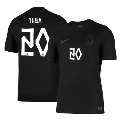 NUSA #20 Norway Soccer Away Jersey 2026 Black - bestfootballkits