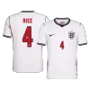 RICE #4 England Home Soccer Jersey World Cup 2026 White - bestfootballkits