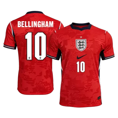 BELLINGHAM #10 England Soccer Away Jersey 2026 Red - bestfootballkits