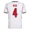 RICE #4 England Home Soccer Jersey World Cup 2026 White - bestfootballkits