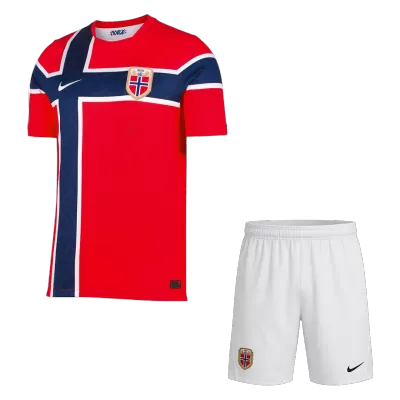 Norway Home Soccer Jersey Kit (Jersey+Shorts) World Cup 2026 Red&White - bestfootballkits