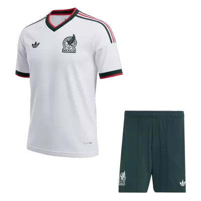 Mexico Away Soccer Jersey Kit (Jersey+Shorts) World Cup 2026 White - bestfootballkits