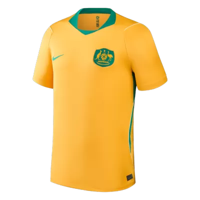 Men Fan Version Australia Home Soccer Jersey World Cup 2026 Yellow - bestfootballkits