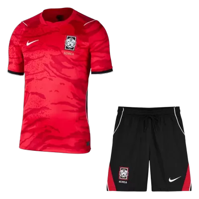 South Korea Home Soccer Jersey Kit (Jersey+Shorts) World Cup 2026 Red&Black - bestfootballkits