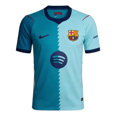 Men Fan Version Barcelona Third Soccer Jersey 2026/27 Blue - bestfootballkits