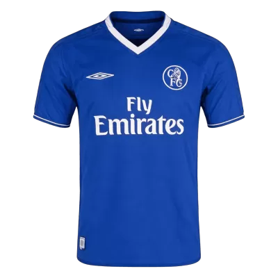 Men Retro Fan Version Chelsea Home Soccer Jersey 2003/05 Blue - bestfootballkits
