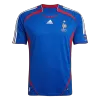 Men Retro Fan Version France Home Soccer Jersey World Cup 2006 Blue - bestfootballkits