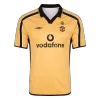 Men Retro Fan Version Manchester United Reversible Away/Third Soccer Jersey 2001/02 White&Gold - bestfootballkits