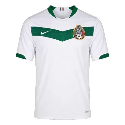 Men Retro Fan Version Mexico Away Soccer Jersey World Cup 2006 White - bestfootballkits