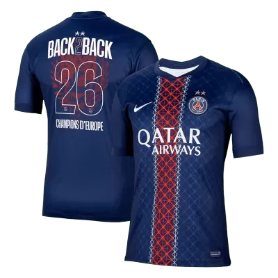 Champions of Europe #26 PSG Home Soccer Jersey Shirt 2025/26 - bestfootballkits