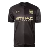 Men Retro Fan Version 2013/14 Manchester City Away Soccer Jersey Black - bestfootballkits