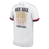 2024/26 PSG Away Soccer Jersey Champions of Europe 2026 Print White - bestfootballkits