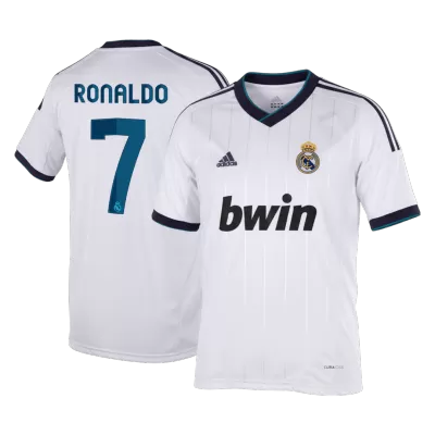 RONALDO #7 Retro 2012/13 Real Madrid Home Soccer Jersey White - bestfootballkits