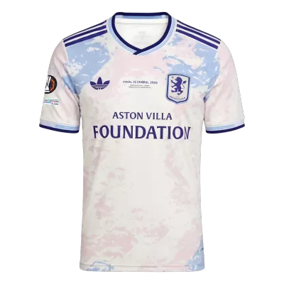 Aston Villa Third Soccer Jersey 2025/26 White UEFA Europa League Final Edition (Foundation Sponsor) - bestfootballkits