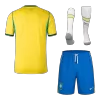 Brazil Home Full Kit (Jersey+Shorts+Socks) World Cup 2026 Yellow - bestfootballkits