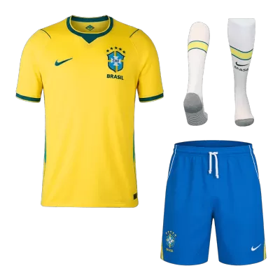 Brazil Home Full Kit (Jersey+Shorts+Socks) World Cup 2026 Yellow - bestfootballkits