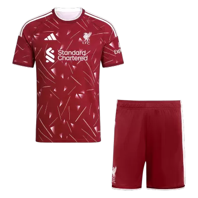 Men 2026/27 Liverpool Home Soccer Jersey Kit (Jersey+Shorts) Red - bestfootballkits